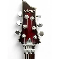 Used Schecter Guitar Research C1 Platinum FR-S Crimson Red Burst Solid Body Electric Guitar