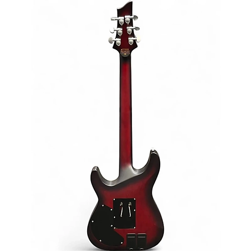 Used Schecter Guitar Research C1 Platinum FR-S Crimson Red Burst Solid Body Electric Guitar
