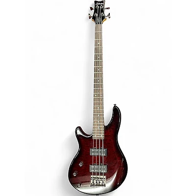 Used Schecter Guitar Research Diamond Series Raiden Special 4 Trans Red Electric Bass Guitar