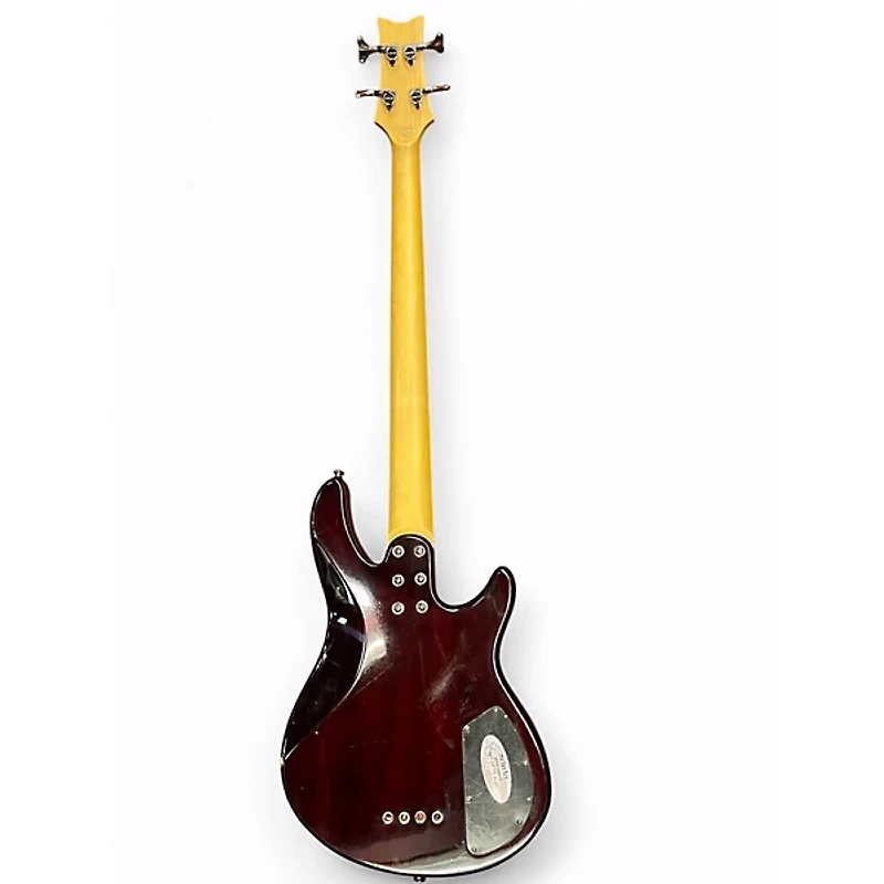 Used Schecter Guitar Research Diamond Series Raiden Special 4 Trans Red Electric Bass Guitar