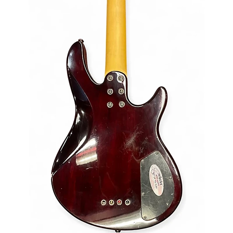 Used Schecter Guitar Research Diamond Series Raiden Special 4 Trans Red Electric Bass Guitar