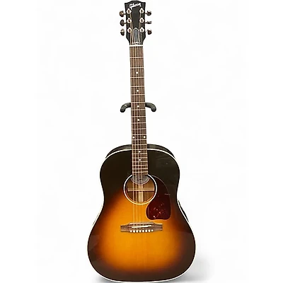 Used 2025 Gibson J45 Standard Vintage Sunburst Acoustic Electric Guitar