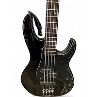 Used ESP LTD AP4 Black Metal Black Electric Bass Guitar