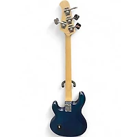 Used Sterling by Music Man Sub 4 Blue Electric Bass Guitar