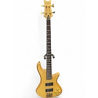 Used Schecter Guitar Research C4 Custom Natural Electric Bass Guitar