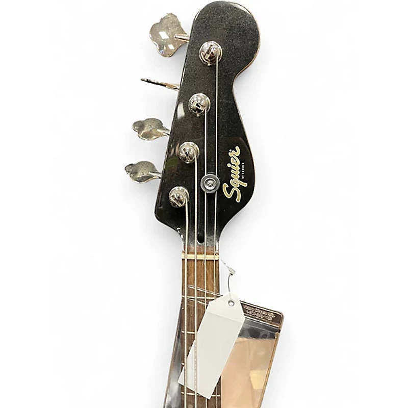 Used Squier Paranormal Rascal Black Electric Bass Guitar
