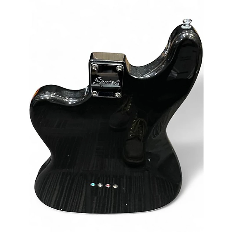 Used Squier Paranormal Rascal Black Electric Bass Guitar