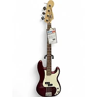 Used Fender Standard Precision Bass Red Electric Bass Guitar