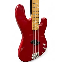 Used Squier Precision Bass Red Electric Bass Guitar