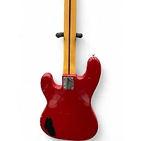 Used Squier Precision Bass Red Electric Bass Guitar