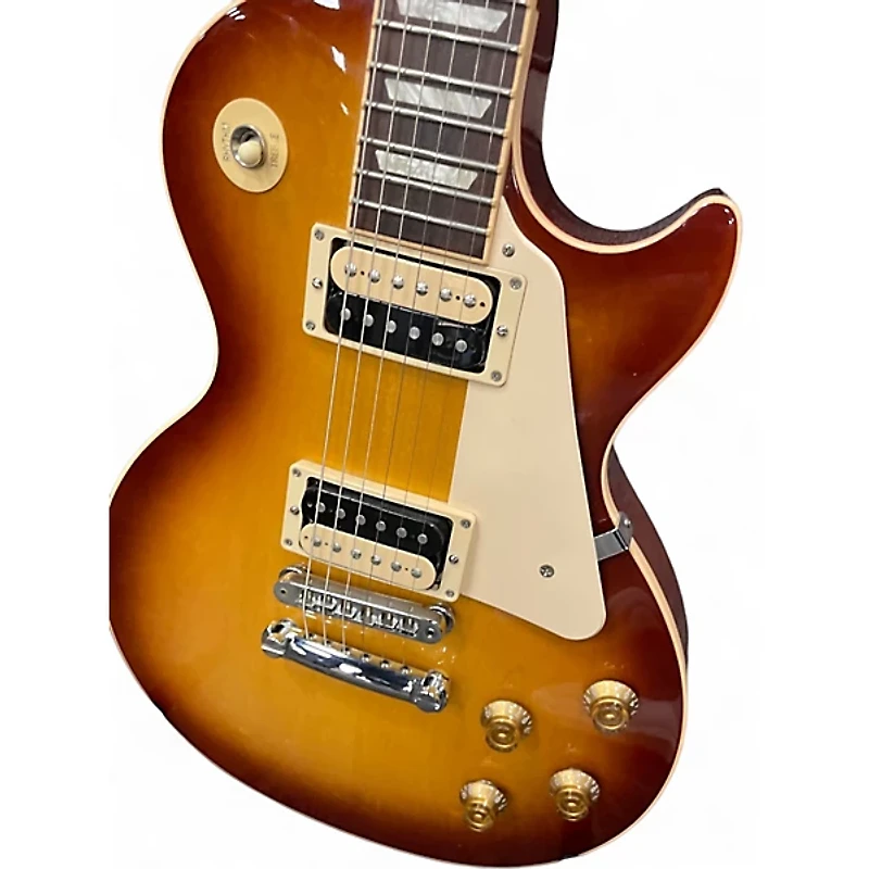 Used Gibson Les Paul Classic Sunburst Solid Body Electric Guitar