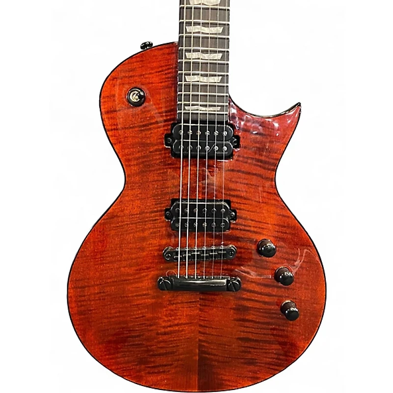 Used ESP LTD EC-1001 Deluxe Tiger Eye Solid Body Electric Guitar