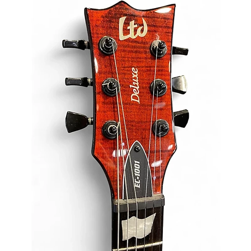 Used ESP LTD EC-1001 Deluxe Tiger Eye Solid Body Electric Guitar