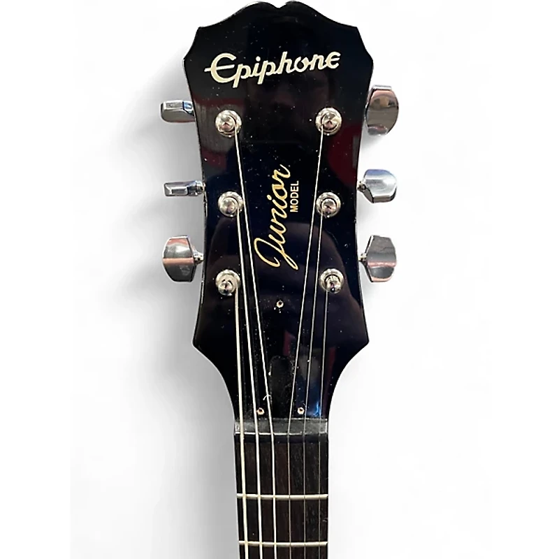 Used Epiphone Les Paul Junior Single Cut Black Solid Body Electric Guitar