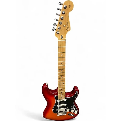 Used Fender Player Stratocaster HSS Plus Top Aged Cherry Burst Solid Body Electric Guitar