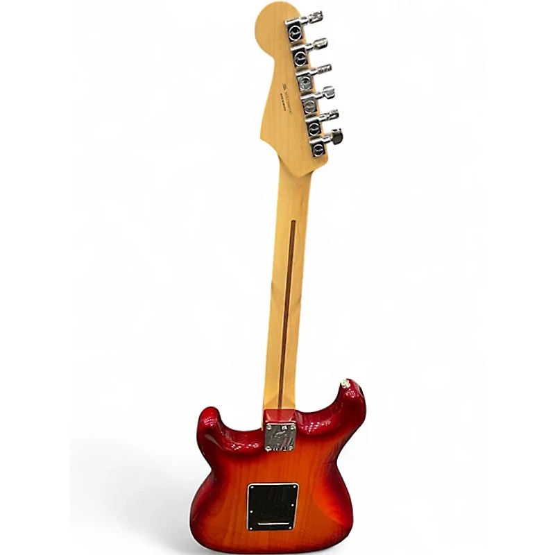 Used Fender Player Stratocaster HSS Plus Top Aged Cherry Burst Solid Body Electric Guitar