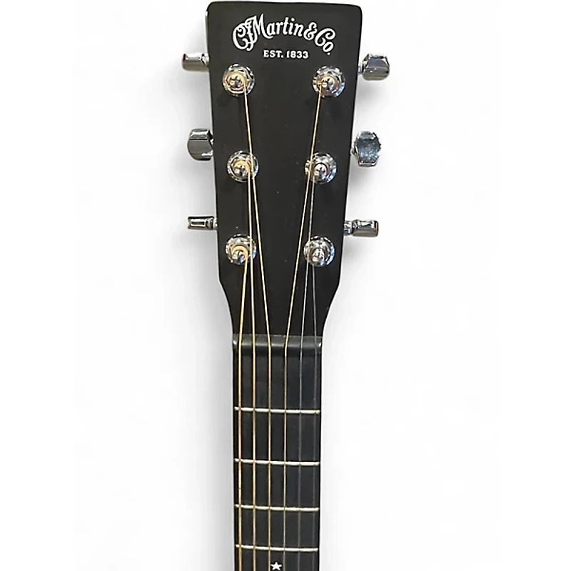 Used Martin DX Johnny Cash Black Acoustic Electric Guitar