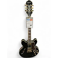 Used Epiphone Sheraton II Black Hollow Body Electric Guitar
