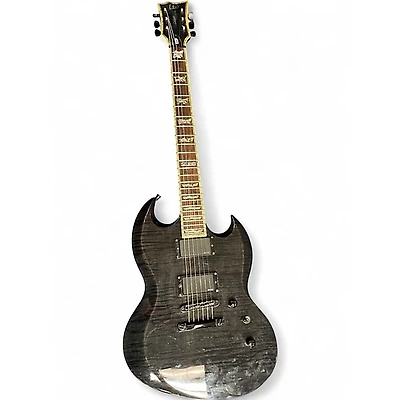 Used ESP LTD Viper 1000 Deluxe Black Solid Body Electric Guitar