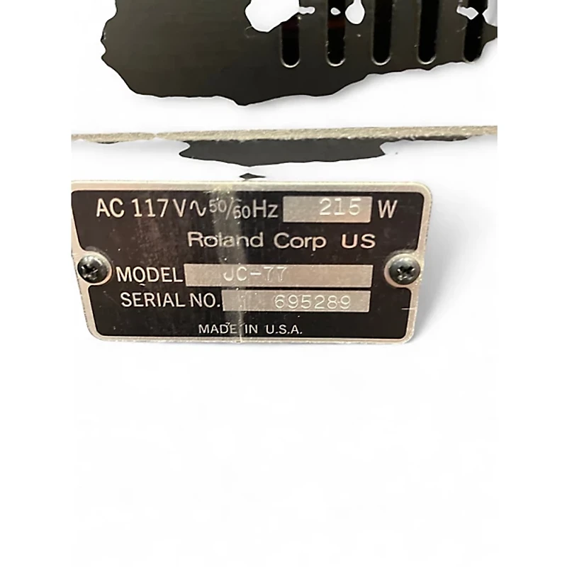 Used Roland JC77 Guitar Combo Amp