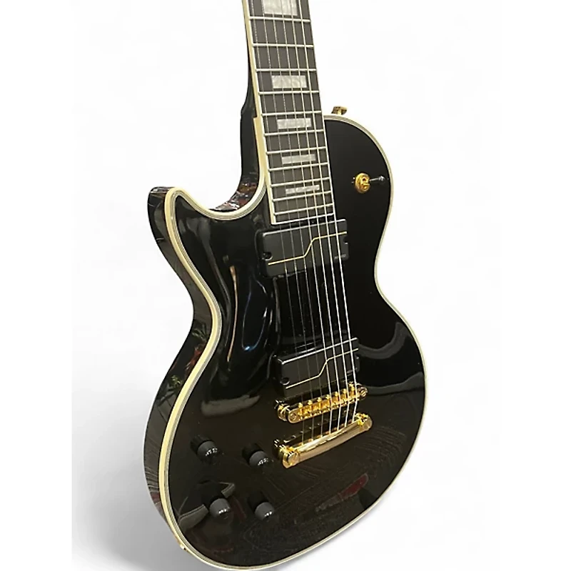 Used Epiphone Matt Heafy Les Paul Custom 7 Black Solid Body Electric Guitar