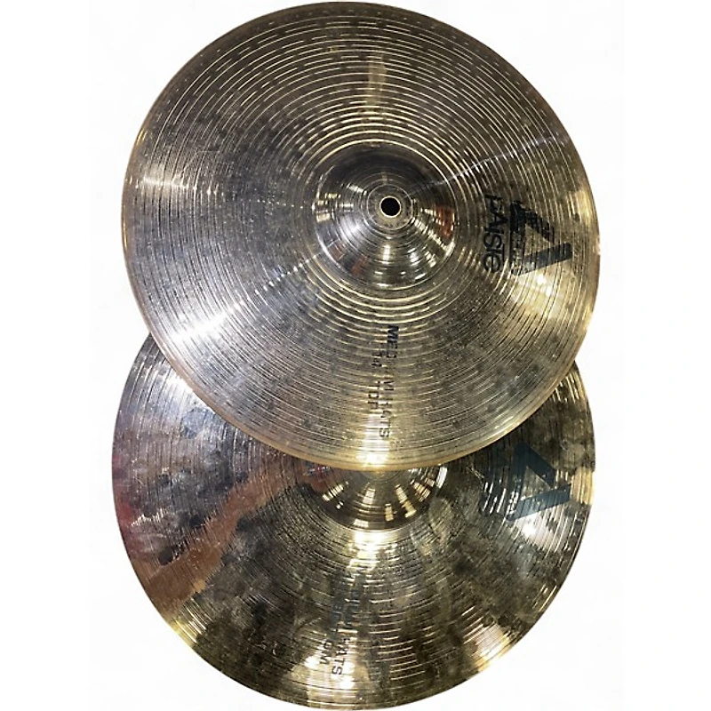 Used Paiste 14in Alpha Medium Hi Hat Pair Cymbal