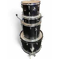 Used TAMA 4 Piece Imperialstar hairline black Drum Kit