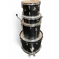 Used TAMA 4 Piece Imperialstar hairline black Drum Kit