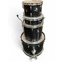 Used TAMA 4 Piece Imperialstar hairline black Drum Kit
