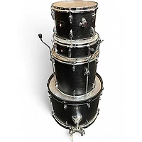 Used TAMA 4 Piece Imperialstar hairline black Drum Kit