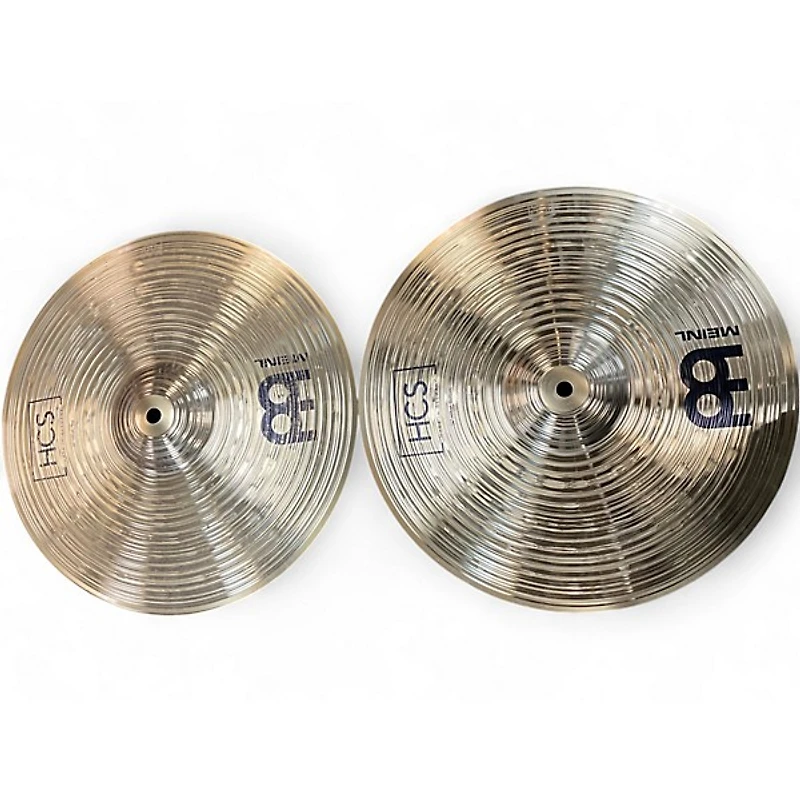 Used MEINL 14in HCS Hi Hat Pair Cymbal