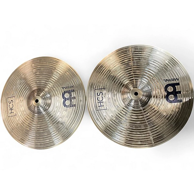 Used MEINL 14in HCS Hi Hat Pair Cymbal