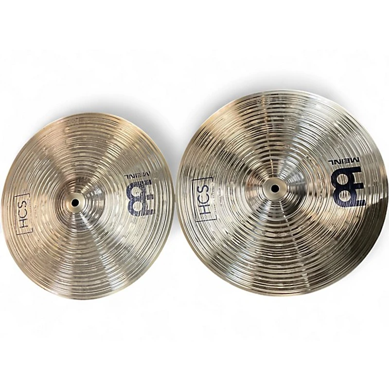 Used MEINL 14in HCS Hi Hat Pair Cymbal