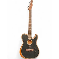 Used Fender Acoustasonic Player Telecaster Black Acoustic Electric Guitar