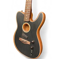 Used Fender Acoustasonic Player Telecaster Black Acoustic Electric Guitar