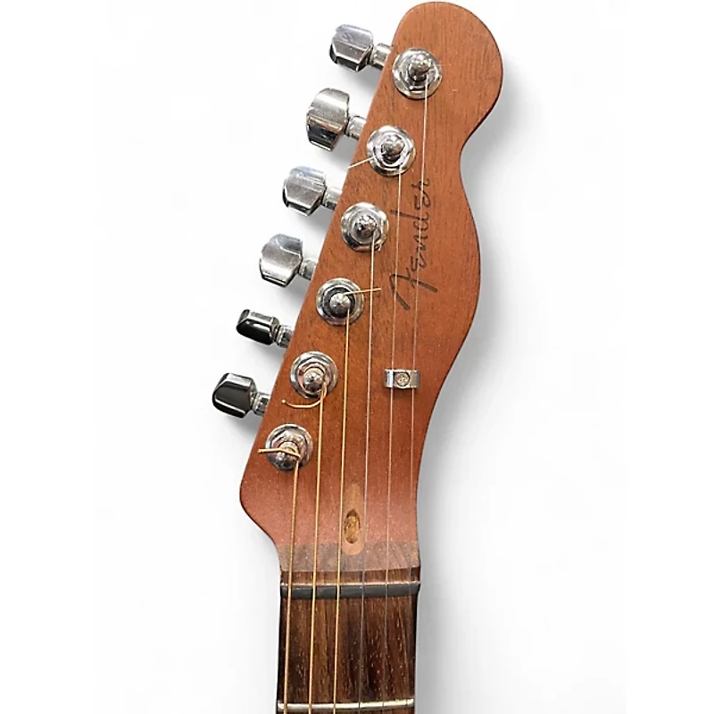 Used Fender Acoustasonic Player Telecaster Black Acoustic Electric Guitar