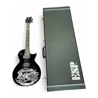 Used ESP LTD Will Adler Warbird Black Solid Body Electric Guitar