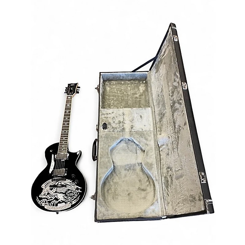 Used ESP LTD Will Adler Warbird Black Solid Body Electric Guitar