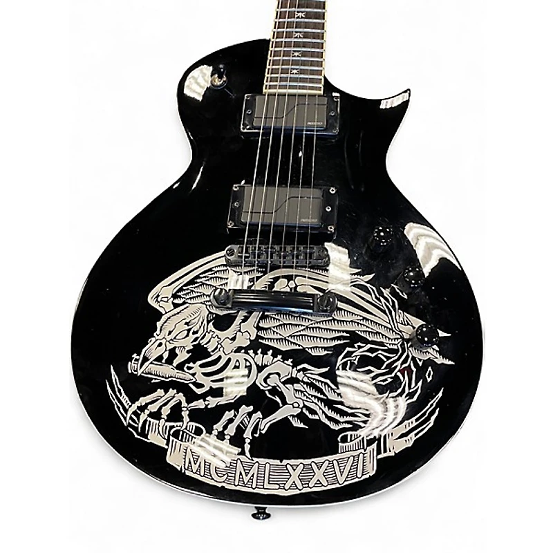 Used ESP LTD Will Adler Warbird Black Solid Body Electric Guitar