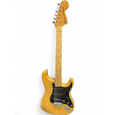 Vintage 1977 Fender STRATOCASTER Natural Solid Body Electric Guitar