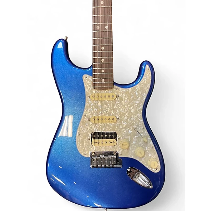 Used Fender American Ultra Stratocaster HSS COBRA BLUE Solid Body Electric Guitar