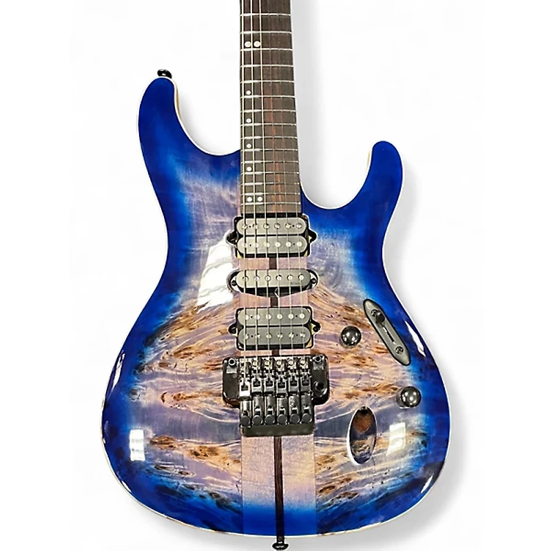 Used Ibanez s1070pbz Cerulean Blue Solid Body Electric Guitar