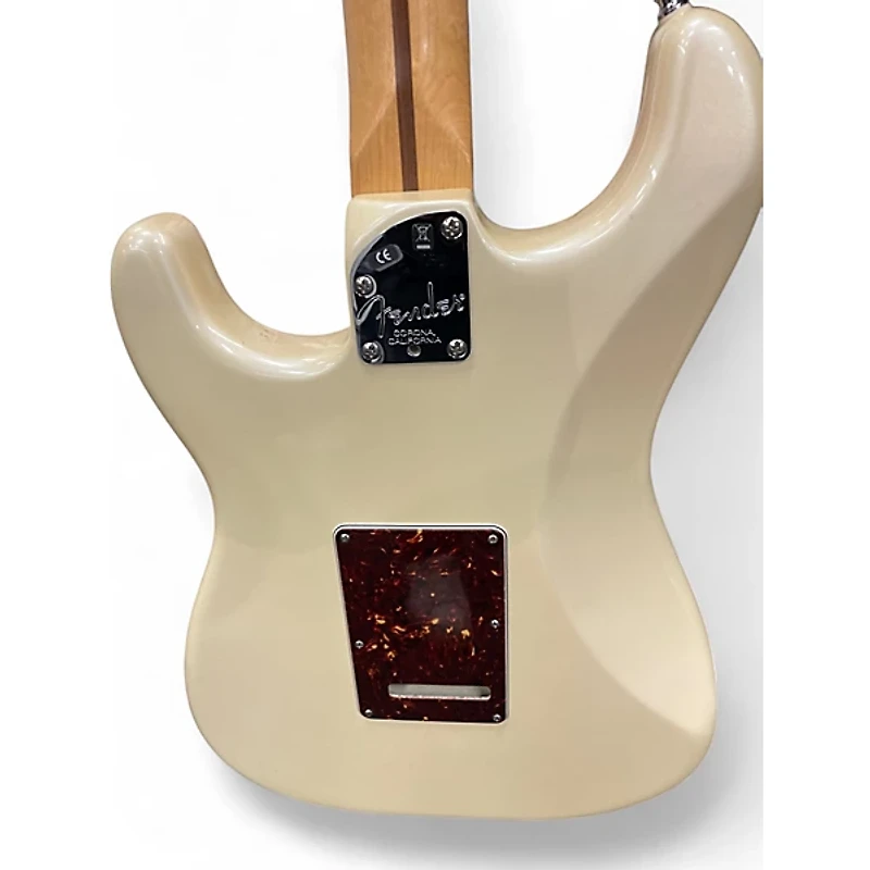 Used Fender American Deluxe Stratocaster Olympic Pearl Solid Body Electric Guitar