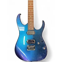 Used Ibanez GRG121SP Blue Metal Chameleon Solid Body Electric Guitar
