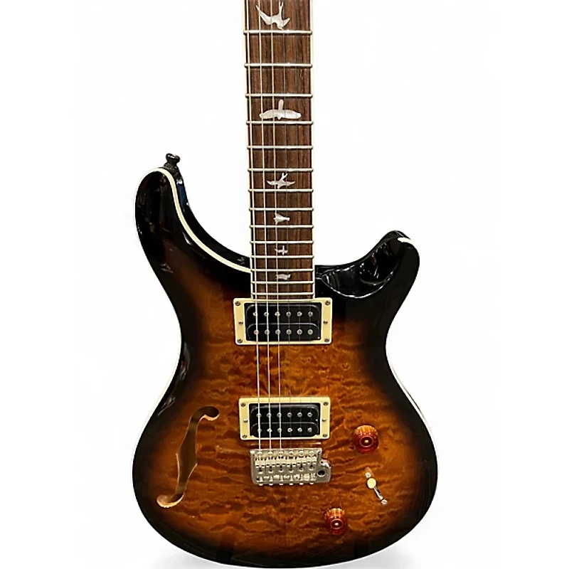 Used PRS SE Custom 22 Semi-Hollowbody Sunburst Hollow Body Electric Guitar