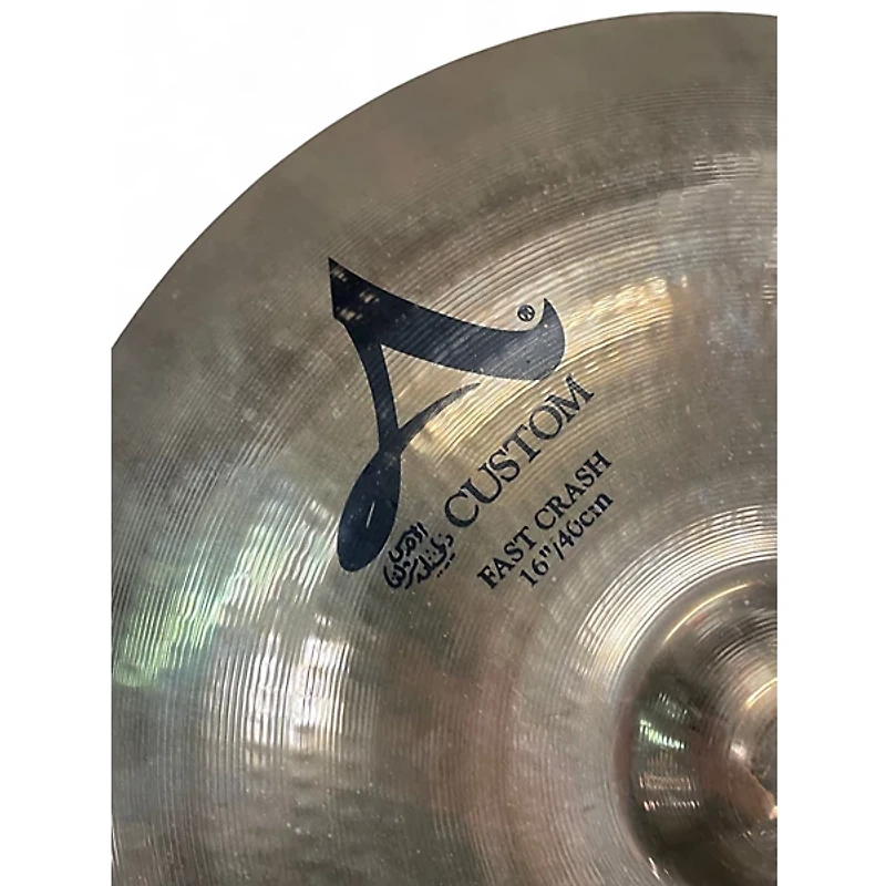 Used Zildjian 16in A Custom Fast Crash Cymbal