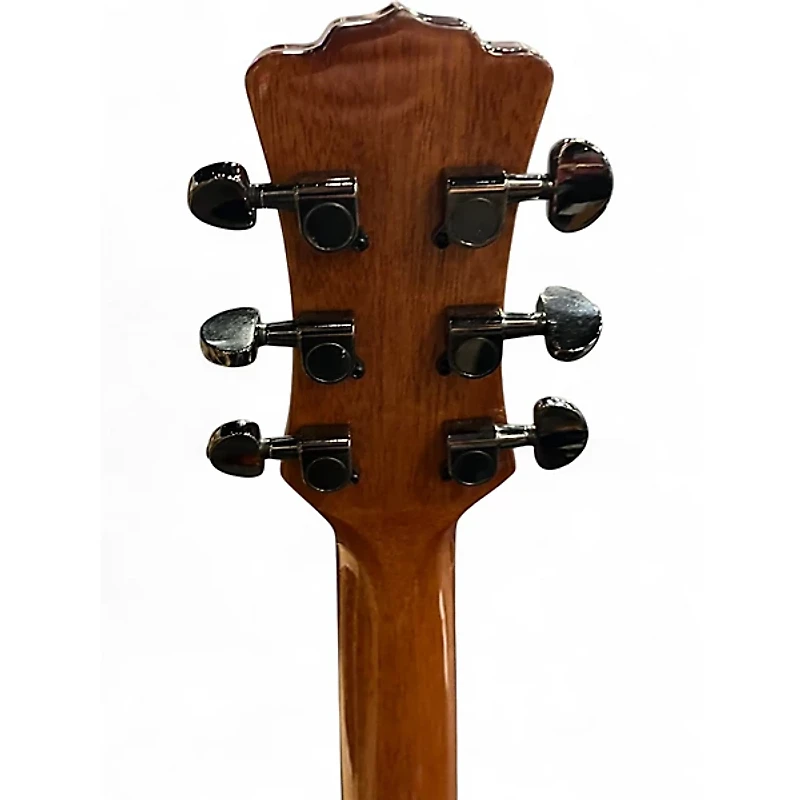 Used Luna gypsy zebra Natural Acoustic Electric Guitar