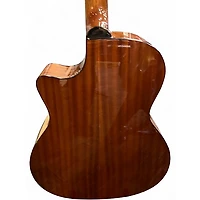 Used Luna gypsy zebra Natural Acoustic Electric Guitar