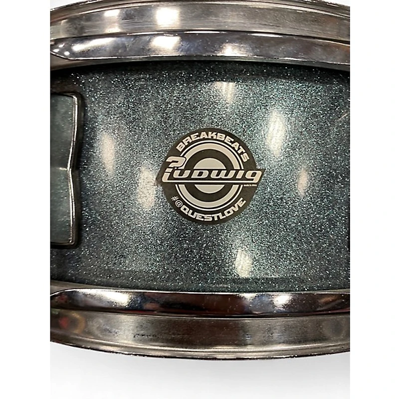 Used Ludwig 14X5 Breakbeats By Questlove Snare Silver Sparkle Drum