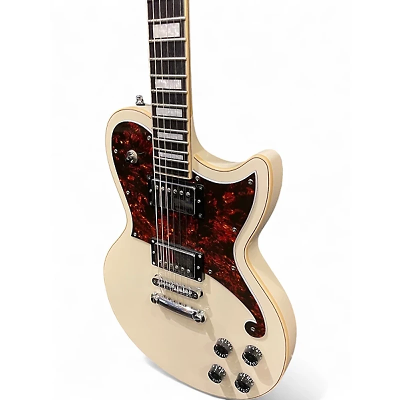 Used D'Angelico Premier Atlantic White Solid Body Electric Guitar